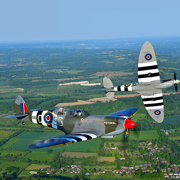 Two Seater Spitfire FlightsandHeritage Hangar Visit