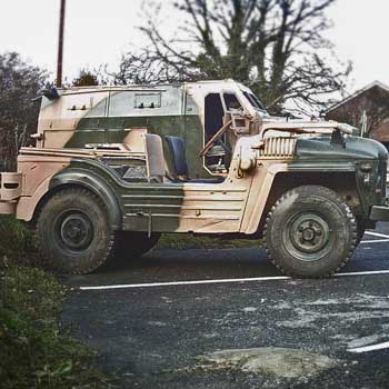 Military Vehicle Driving Bournemouth